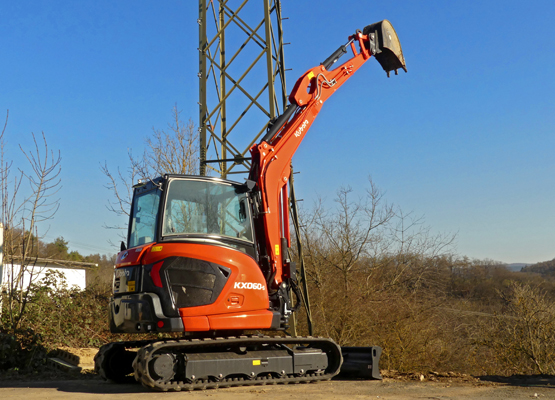 5,6 t Minibagger Bagger mieten - Kubota KX060-5